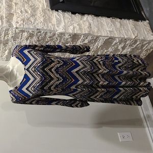 NWT Nina Leonard Pattern 3/4 sleeve dress